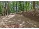 Fenced backyard with tiered landscaping offers privacy and a natural setting at 1430 Dallas Circle Sw, Marietta, GA 30064