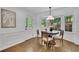 Bright breakfast nook with view, round table, hardwood floors and natural light at 1430 Dallas Circle Sw, Marietta, GA 30064
