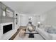 Inviting living room with fireplace, built-in shelving, and comfortable seating at 1430 Dallas Circle Sw, Marietta, GA 30064