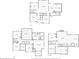 These floorplans feature multiple bedrooms, bathrooms, kitchen, and living spaces for the whole Gathering at 8640 Amsbury Way, Cumming, GA 30041