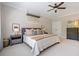 Bedroom featuring a ceiling fan, recessed lights, and two dressers at 2166 Sonoma Se Dr, Smyrna, GA 30080