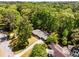 Serene wooded property boasting a well-maintained house with a long drive and lush, mature trees at 2357 Burnt Creek Rd, Decatur, GA 30033