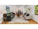 Bright living room with hardwood floors, neutral decor, and elegant furnishings at 2357 Burnt Creek Rd, Decatur, GA 30033