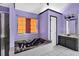 Modern bathroom featuring a large soaking tub, tiled floors, and a dual vanity at 7737 Bar Harbor Dr, Riverdale, GA 30296