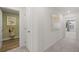 Hallway with carpet, recessed lights, and view into other rooms at 2815 Habibi Ct, Buford, GA 30519