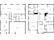Detailed floor plan showcasing the layout of both levels at 5760 Palmtree Pass, Cumming, GA 30040