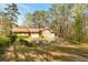 Ranch style home with pool, stone chimney and surrounded by large trees at 2004 Poplar Falls Rd, Lithonia, GA 30058