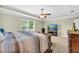 Bedroom with a ceiling fan, large window, TV, and furniture at 3178 Arbor Oaks Way, Snellville, GA 30039