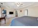 Large main bedroom boasts ample space, tray ceilings, and neutral tones, creating a serene atmosphere at 1236 Brickton Nw Dr, Atlanta, GA 30318