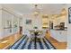 View of the breakfast nook near the kitchen and view into the living room at 3003 W Roxboro Rd, Atlanta, GA 30324
