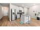 Modern kitchen with stainless steel appliances, granite countertops, and white cabinetry at 6372 Rosetta Sw Dr, Atlanta, GA 30331