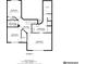 Second floor plan featuring three bedrooms and two bathrooms at 1703 Bentridge Nw Dr, Kennesaw, GA 30144