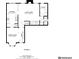 Detailed first floor plan of a home featuring kitchen, dining, and living rooms at 1703 Bentridge Nw Dr, Kennesaw, GA 30144