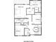 Second floor plan illustrating bedroom layout, primary suite with bath, and laundry area at 324 Treble Way, Alpharetta, GA 30009