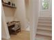 Home office space with a built-in desk and shelving for books providing an efficient work-from-home setup at 324 Treble Way, Alpharetta, GA 30009