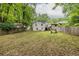 Large back yard with a full privacy fence, chairs for relaxing and a deck attached to the back of the home at 1866 Tiger Flowers Nw Dr, Atlanta, GA 30314