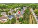 Great aerial view of the home, highlighting its location in a friendly neighborhood at 2625 Blackstock Dr, Cumming, GA 30041