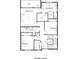 Second floor plan with a primary suite, three bedrooms, two bathrooms, and an elevator for easy access at 326 Treble Way, Alpharetta, GA 30009