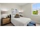 Cozy bedroom with natural light, comfortable bed, and stylish nightstands at 435 Mezzo Ln # 86, Alpharetta, GA 30009