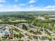 Expansive aerial view of a neighborhood with tree-lined streets and a home with a covered porch at 1237 Park Pass Way, Suwanee, GA 30024