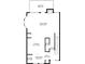 Floorplan of the second story featuring a living room, kitchen, bath, dining area and balcony at 1237 Park Pass Way, Suwanee, GA 30024