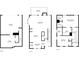 Floorplans of a home's first, second and third story are provided in this image at 1237 Park Pass Way, Suwanee, GA 30024