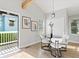 Bright breakfast nook offers access to the outdoors and features elegant furnishings at 2811 Mango Nw Cir, Atlanta, GA 30318