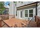 A spacious back deck offers an ideal spot for outdoor gatherings and relaxation with access to the home at 4360 Havenridge Pl, Cumming, GA 30041