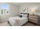 Cozy bedroom featuring a comfortable bed and a modern dresser at 439 Mezzo Ln # 88, Alpharetta, GA 30009