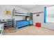 bedroom with a twin-over-full bunk bed and bright, natural light at 7678 Gray Pointe Dr, Lithonia, GA 30058