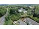 View of townhomes with manicured landscaping and community firepit area at 360 Niles Ct, Marietta, GA 30060