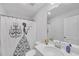 Bathroom featuring sink and decorative butterfly shower curtain at 360 Niles Ct, Marietta, GA 30060