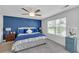 Cozy main bedroom showcasing a comfortable bed, decorative lamps, and a serene ambiance at 360 Niles Ct, Marietta, GA 30060