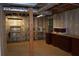 Unfinished basement featuring exposed ductwork, shelving, and potential for customization at 553 Old Mill Ct, Norcross, GA 30093