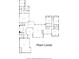 Detailed floor plan of the home's main level layout, including kitchen, bedrooms, and living spaces at 9355 Huntcliff Trce, Sandy Springs, GA 30350