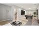 A game room features a pool table, recessed lighting, and stairs at 1095 Tucker Ave # 503, Atlanta, GA 30310