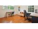 Bright office space featuring hardwood floors and large windows at 3501 Montreal Way, Tucker, GA 30084