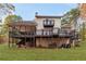 Back of home featuring spacious decks with scenic views, and a walkout basement at 7840 Highway 101, Rockmart, GA 30153