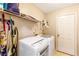 Functional laundry room with updated appliances and ample storage space at 7840 Highway 101, Rockmart, GA 30153