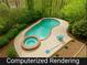 Backyard pool with a spa and a patio area that offers ample space for outdoor relaxation and entertaining at 225 Nacoochee Dr, Woodstock, GA 30188