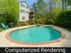 Backyard pool with a spa and a patio area that offers ample space for outdoor relaxation and entertaining at 225 Nacoochee Dr, Woodstock, GA 30188