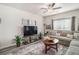 Comfortable living room showcasing stylish furnishings, decor, and lots of space at 231 Limestone Cir, Conyers, GA 30013