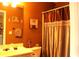 Full bathroom with shower, vanity, framed mirror, and decorative paint at 1920 Stancrest Nw Trce, Kennesaw, GA 30152