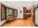 Breakfast nook with windows and hardwood floors at 4111 Mcclatchey Ne Cir, Atlanta, GA 30342