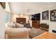 Comfortable living room features a fireplace, hardwood floors and natural light at 4111 Mcclatchey Ne Cir, Atlanta, GA 30342