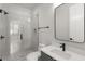 This bathroom has a new vanity and frameless shower glass at 105 Georgia Se Ave # 6, Atlanta, GA 30312