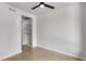 This bedroom has a closet, fan and concrete flooring at 105 Georgia Se Ave # 6, Atlanta, GA 30312