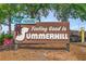 A view of the neighborhood sign welcoming you to Summerhill at 105 Georgia Se Ave # 6, Atlanta, GA 30312