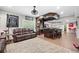 Spacious basement with wet bar, sofa, and plenty of room for entertaining and relaxation at 4877 Registry Nw Ln, Kennesaw, GA 30152