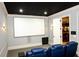 Home theater with reclining seating and projector screen at 2015 Shaudi Ln, Atlanta, GA 30345